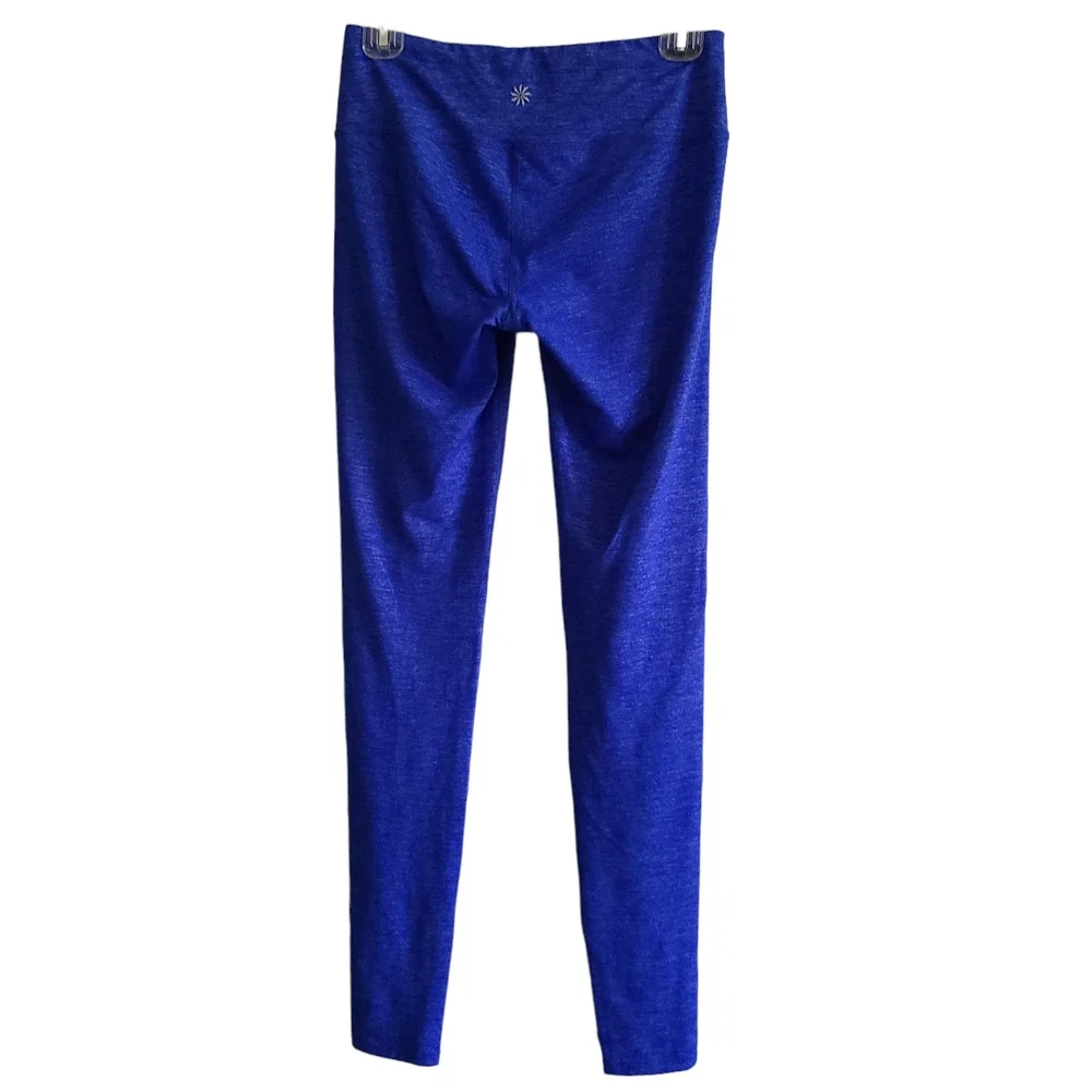 ATHLETA Quest Chaturanga Tights Legging Heathered Blue 138362 Women's Small TALL